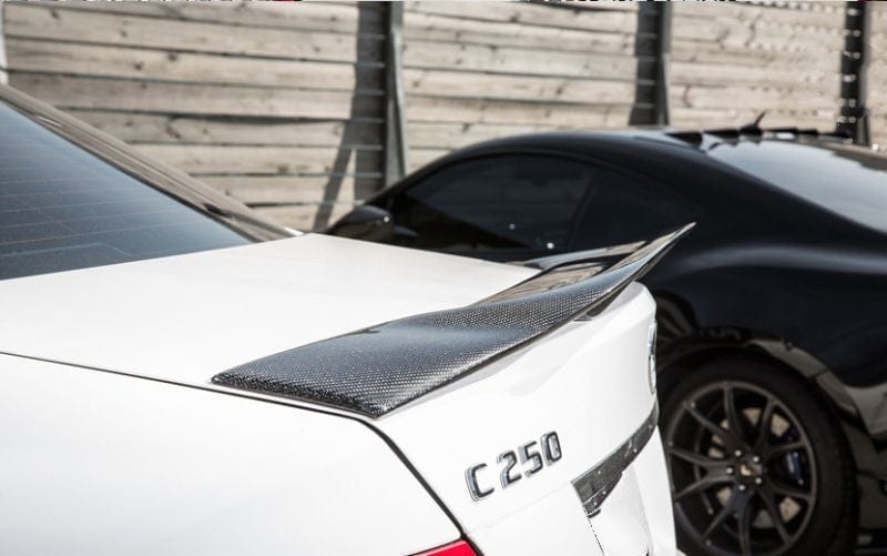 Mercedes Benz C-Class/C63 (W204) Saloon Renntech Style Carbon Fibre Rear Spoiler - Twenty Two Tuning Rear Spoiler