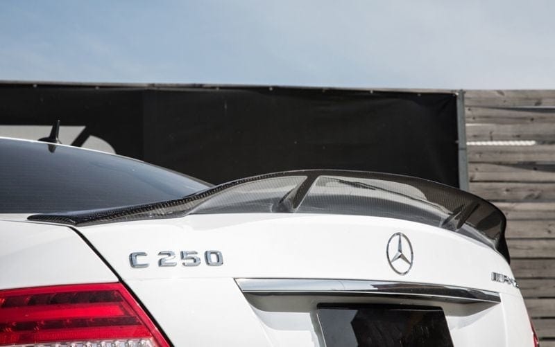 Mercedes Benz C-Class/C63 (W204) Saloon Renntech Style Carbon Fibre Rear Spoiler - Twenty Two Tuning Rear Spoiler
