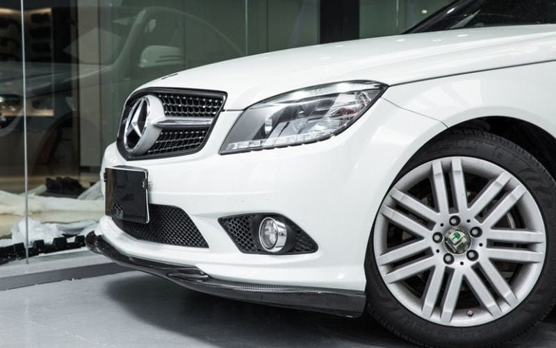 Mercedes Benz C-Class (W204) Pre-Facelift GODHAND Style Carbon Fibre Front Lip - Twenty Two Tuning Front Lip