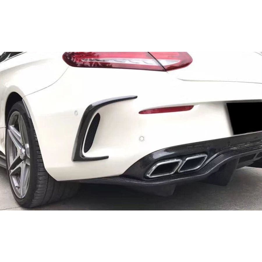 Carbon Fiber Rear Canards for Mercedes C63 C205 2014-2018