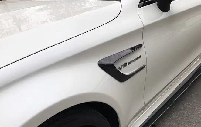 Mercedes Benz C63 Coupe (C205) Carbon Fibre Fender Trims - Twenty Two Tuning Fender Trims