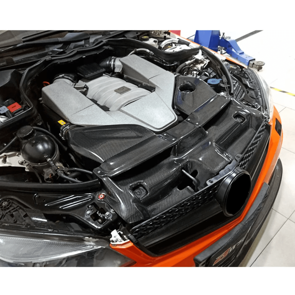 Mercedes Benz C63 (W204/C204) Carbon Fibre Intake System - Twenty Two Tuning Engine Bay