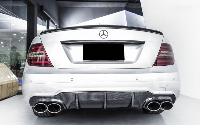 Mercedes Benz C63 (W204/C204) Facelift OEM Style Carbon Fibre Rear Diffuser - Twenty Two Tuning Rear Diffuser