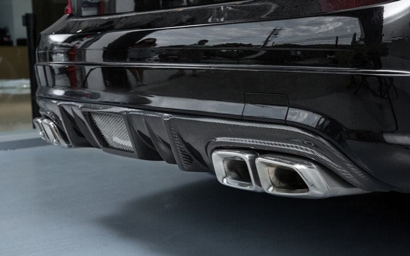 Mercedes Benz C63 (W204) Future Design Style Carbon Fibre Rear Diffuser - Twenty Two Tuning Rear Diffuser