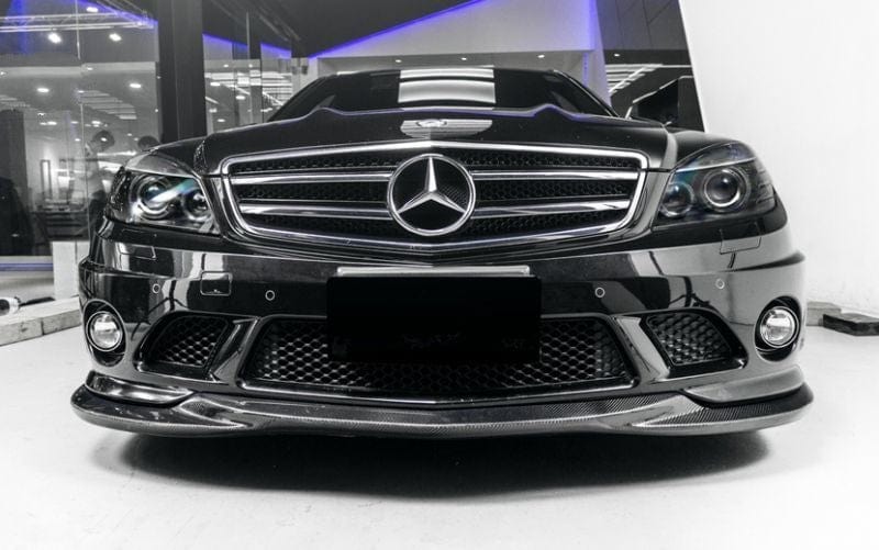 Mercedes Benz C63 (W204) GODHAND Style Carbon Fibre Front Lip - Twenty Two Tuning Front Lip