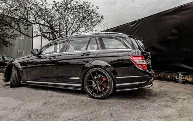 Mercedes Benz C63 (W204/S204) Facelift REVO Style Carbon Fibre Side Skirts - Twenty Two Tuning Side Skirts