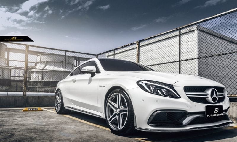 Mercedes Benz C63 (W205/C205/S205) ED1 Style Carbon Fibre Front Lip Spoiler - Future Design Front Lip