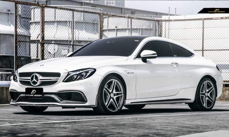 Mercedes Benz C63 (W205/C205/S205) ED1 Style Carbon Fibre Front Lip Spoiler - Future Design Front Lip