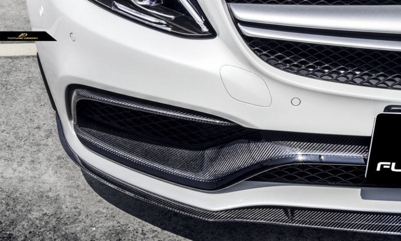 Mercedes Benz C63 (W205/C205/S205) ED1 Style Carbon Fibre Front Lip Spoiler - Future Design Front Lip