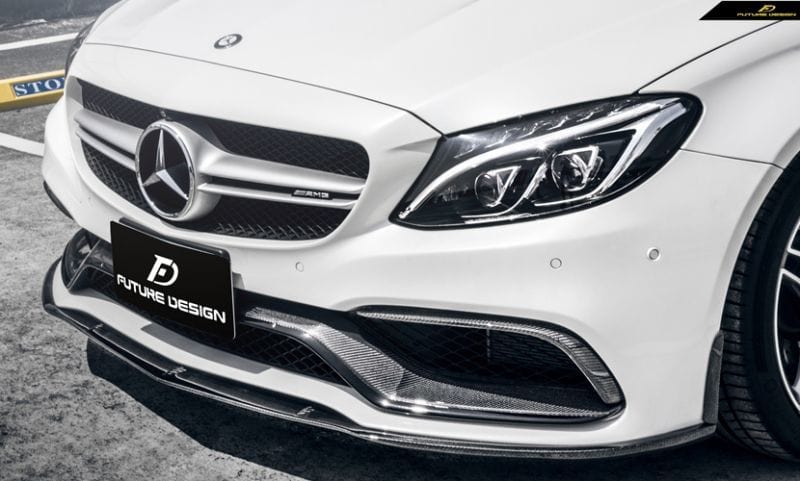 Mercedes C63 W205/C205/S205用ED1スタイルカーボンファイバーフロント