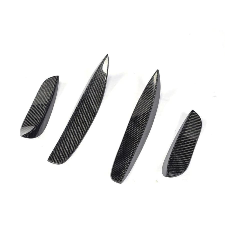 Mercedes Benz C63 (W205/S205/C205) Carbon Fibre Front Canards - Twenty Two Tuning Front Canards/Bumper Inserts