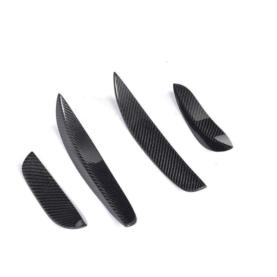 Mercedes Benz C63 (W205/S205/C205) Carbon Fibre Front Canards - Twenty Two Tuning Front Canards/Bumper Inserts