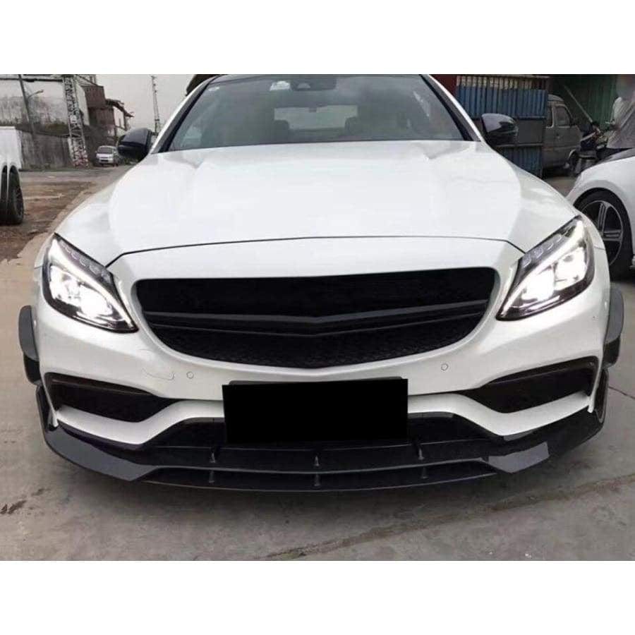 Mercedes Benz C63 (W205/S205/C205) Replacement Front Fog Surround - Twenty Two Tuning Front Canards/Bumper Inserts