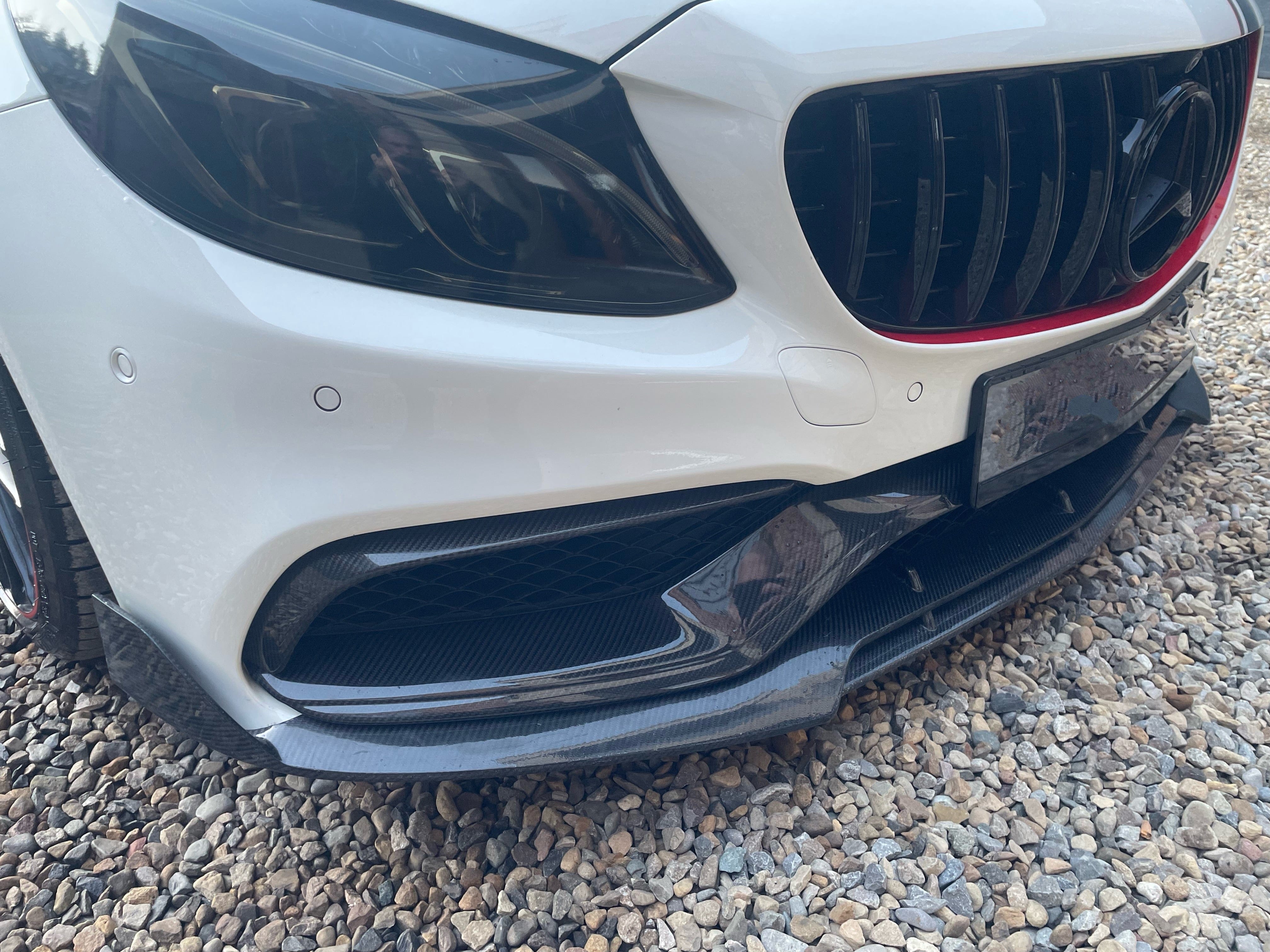 Mercedes Benz C63 (W205/S205/C205) Replacement Front Fog Surround - Twenty Two Tuning Front Canards/Bumper Inserts