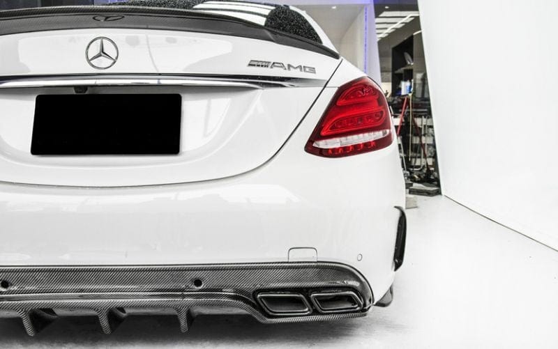 Mercedes Benz C63 (W205/S205) Future Design Style Carbon Fibre Rear Diffuser - Twenty Two Tuning Rear Diffuser