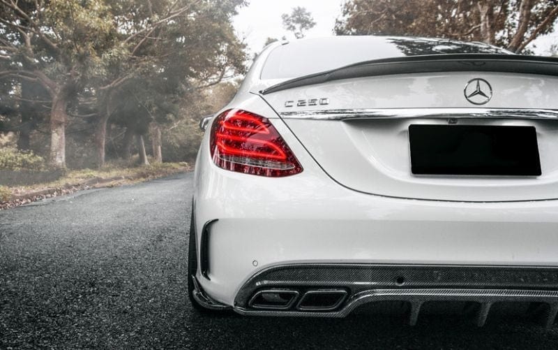 Mercedes Benz C63 (W205/S205) Future Design Style Carbon Fibre Rear Diffuser - Twenty Two Tuning Rear Diffuser