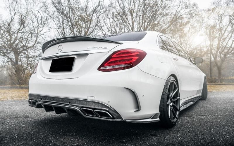 Mercedes Benz C63 (W205/S205) Future Design Style Carbon Fibre Rear Diffuser - Twenty Two Tuning Rear Diffuser