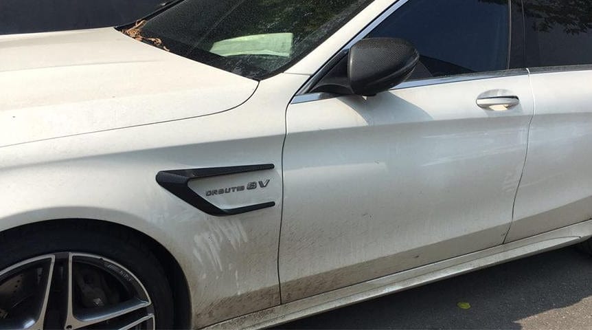 Mercedes Benz C63 (W205/S205) OEM+ Carbon Fibre Fender Trims - Twenty Two Tuning Fender Trims