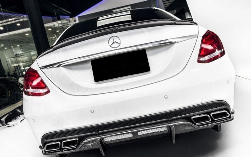 Mercedes Benz C63 (W205/S205) PSM Style Carbon Fibre Rear Diffuser - Twenty Two Tuning Rear Diffuser