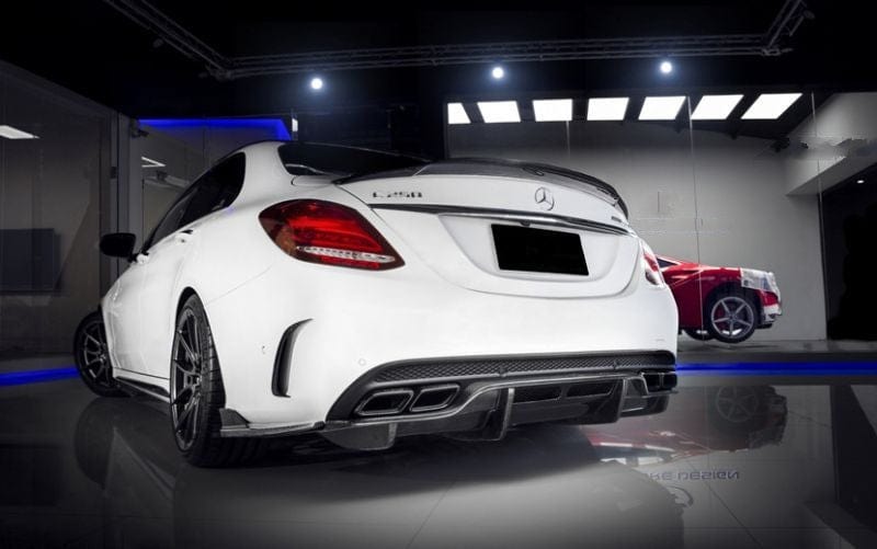 Mercedes Benz C63 (W205/S205) PSM Style Carbon Fibre Rear Diffuser - Twenty Two Tuning Rear Diffuser