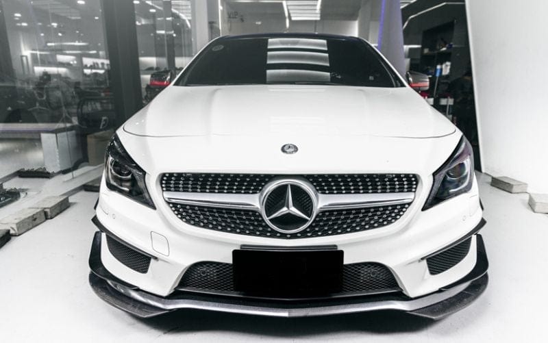 Mercedes Benz CLA-Class (W117/C117) Edition 1 Style Carbon Fibre Front Canards - Twenty Two Tuning Front Canards/Bumper Inserts