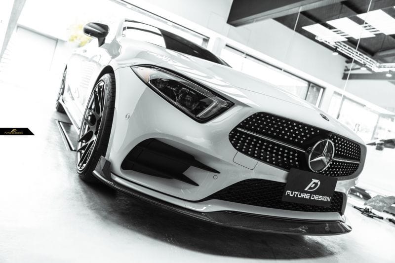 Mercedes Benz CLS-Class/CLS53 (W257/C257) Future Design Carbon Fibre Front Lip - Future Design Front Lip