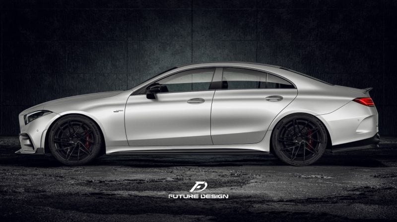 Mercedes Benz CLS-Class/CLS53 (W257/C257) Future Design GT-2 Carbon Fibre Side Skirts - Future Design Side Skirts