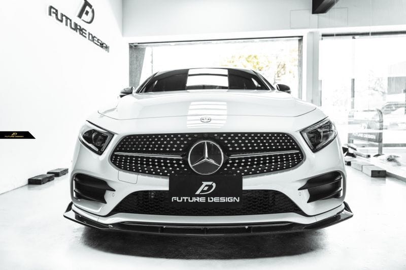 Mercedes Benz CLS-Class/CLS53 (W257/C257) Future Design GT-V Carbon Fibre Front Lip - Future Design Front Lip