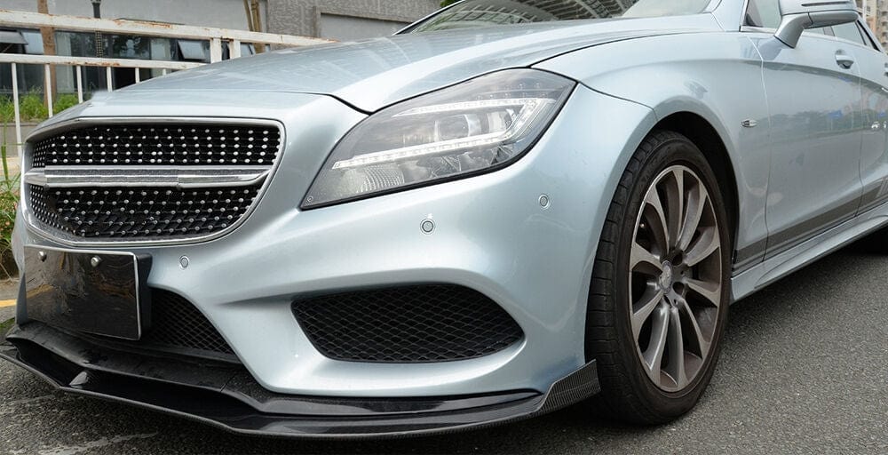Mercedes Benz CLS-Class (W218) Future Design Style Carbon Fibre Front Lip Spoiler - Twenty Two Tuning Front Lip