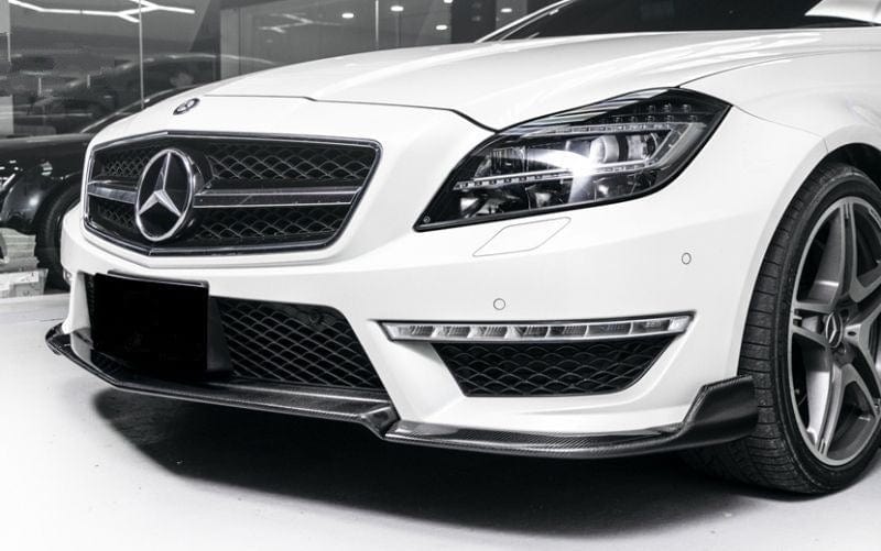 Mercedes Benz CLS63 (W218/C218) Renntech Style Carbon Fibre Front Lip Spoiler - Twenty Two Tuning Front Lip