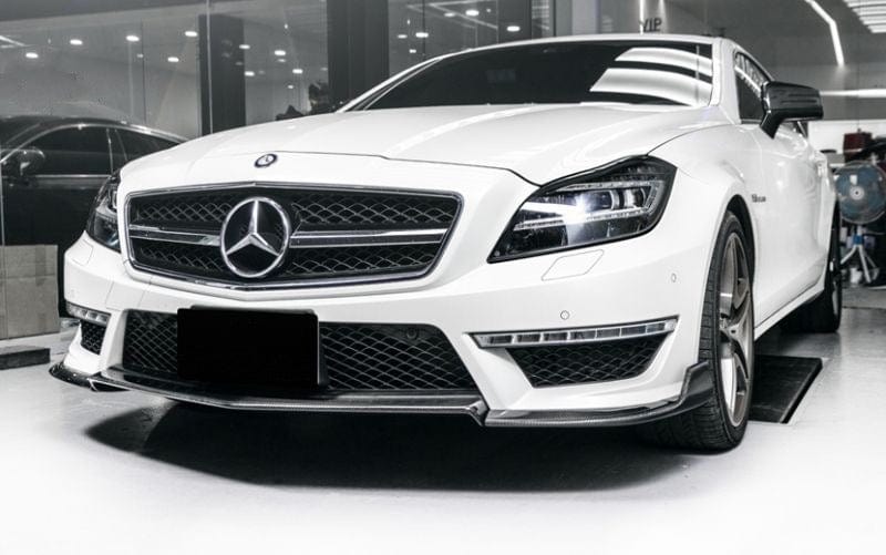 Mercedes Benz CLS63 (W218/C218) Renntech Style Carbon Fibre Front Lip Spoiler - Twenty Two Tuning Front Lip