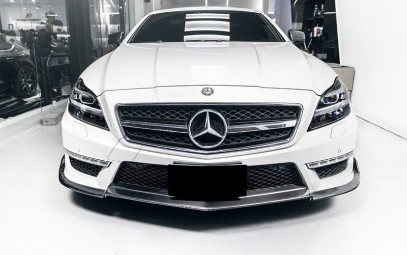 Mercedes Benz CLS63 (W218/C218) Renntech Style Carbon Fibre Front Lip Spoiler - Twenty Two Tuning Front Lip