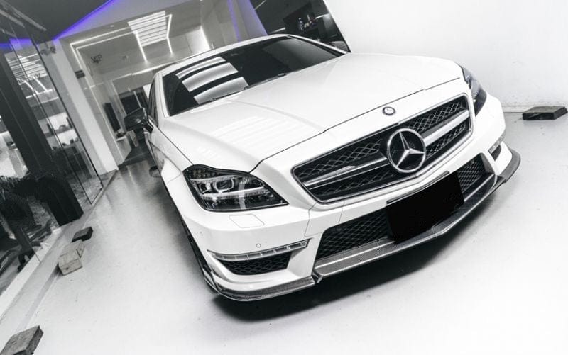 Mercedes Benz CLS63 (W218/C218) Renntech Style Carbon Fibre Front Lip Spoiler - Twenty Two Tuning Front Lip