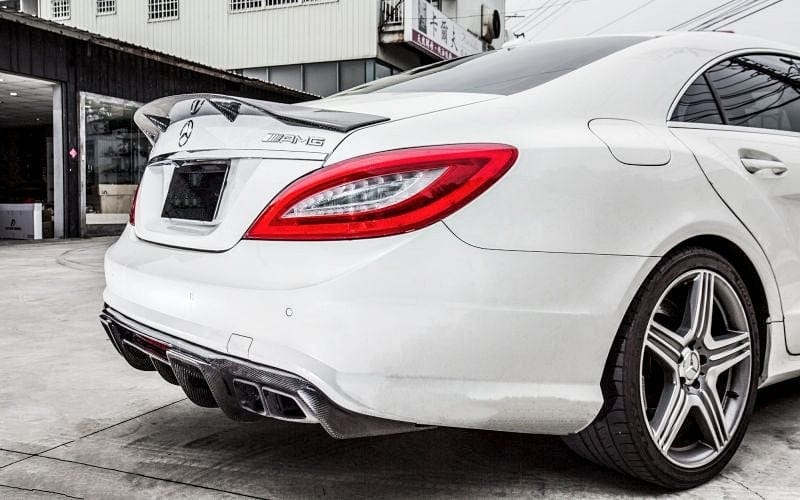 Mercedes Benz CLS63 (W218) Renntech Style Carbon Fibre Rear Diffuser - Twenty Two Tuning Rear Diffuser