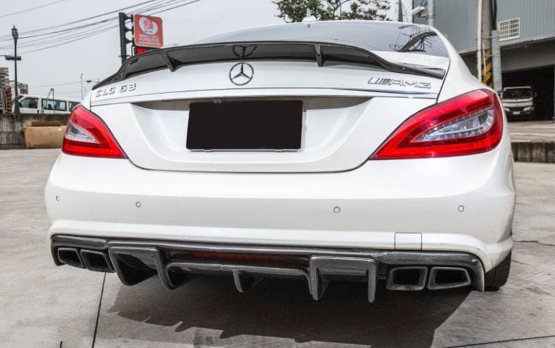 Mercedes Benz CLS63 (W218) Renntech Style Carbon Fibre Rear Diffuser - Twenty Two Tuning Rear Diffuser