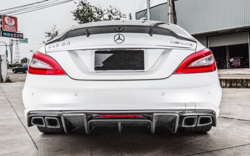Mercedes Benz CLS63 (W218) Renntech Style Carbon Fibre Rear Diffuser - Twenty Two Tuning Rear Diffuser