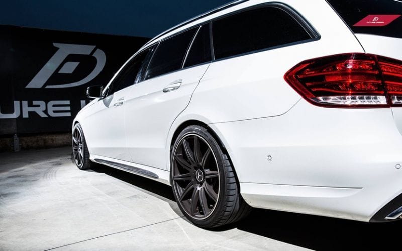 Mercedes Benz E-Class (W212/S212) Future Design Carbon Fiber Side Skirt Trim - Future Design Side Skirts