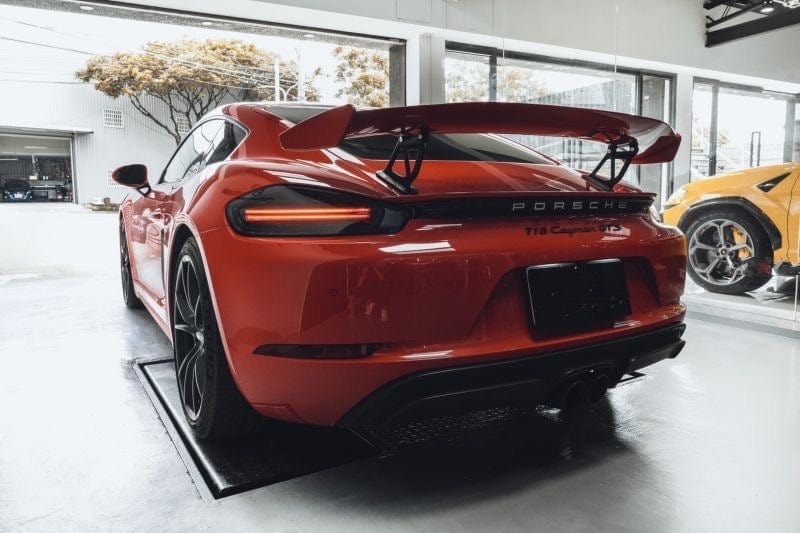 Porsche Cayman/Boxter (718) GT4 PFL Style Carbon Fibre Rear Spoiler - Twenty Two Tuning Rear Spoiler