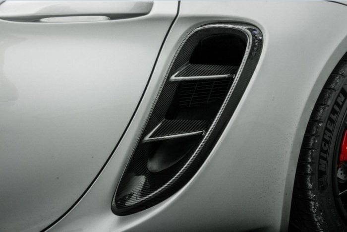 Porsche Cayman/Boxter (718) OEM+ Carbon Fibre Intake Vent Trims - Twenty Two Tuning Rear Fender Vent