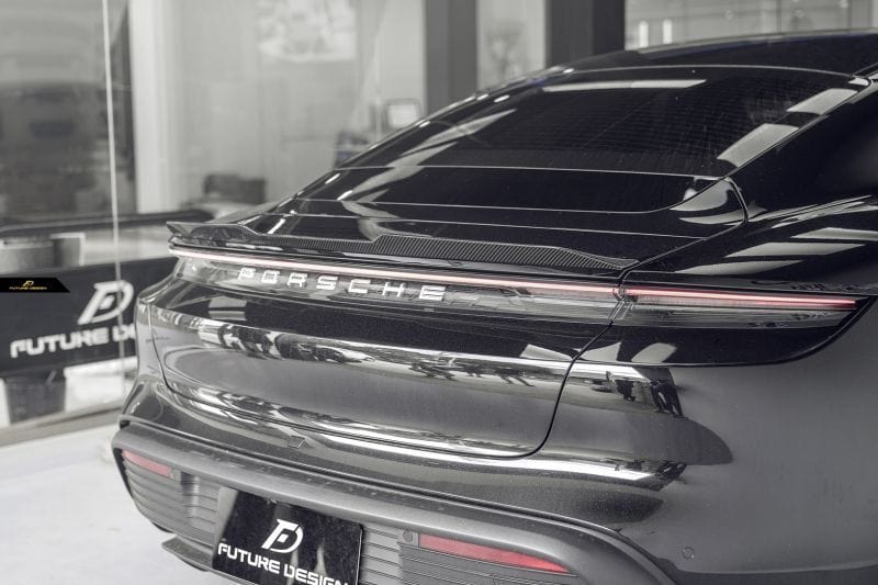 Porsche Taycan (9J1) Future Design Carbon Fiber Rear Spoiler - Future Design Rear Spoiler