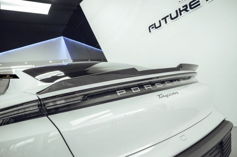 Porsche Taycan (9J1) Future Design Carbon Fiber Rear Spoiler - Future Design Rear Spoiler