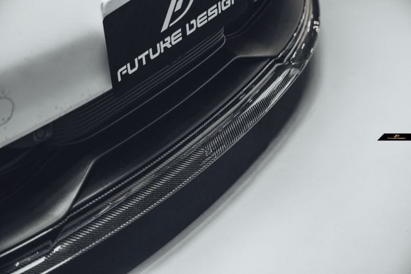 Porsche Taycan (9J1) Future Design Carbon Fibre Front Lip - Future Design Front Lip