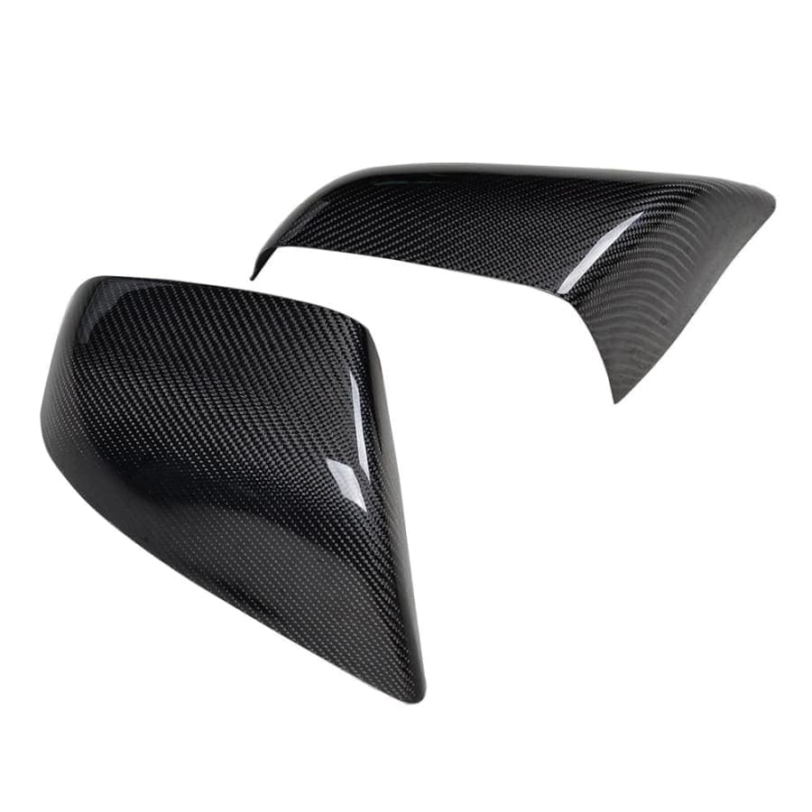 Tesla Model S OEM Style Add-On Carbon Fiber Mirror Covers - Twenty Two Tuning Mirror Covers