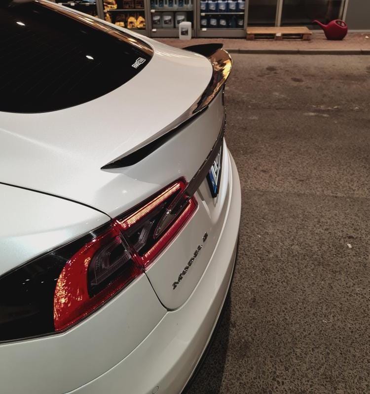 Tesla Model S PSM Style Carbon Fibre Rear Spoiler - Twenty Two Tuning Rear Spoiler