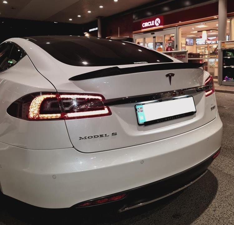 Tesla Model S PSM Style Carbon Fibre Rear Spoiler - Twenty Two Tuning Rear Spoiler