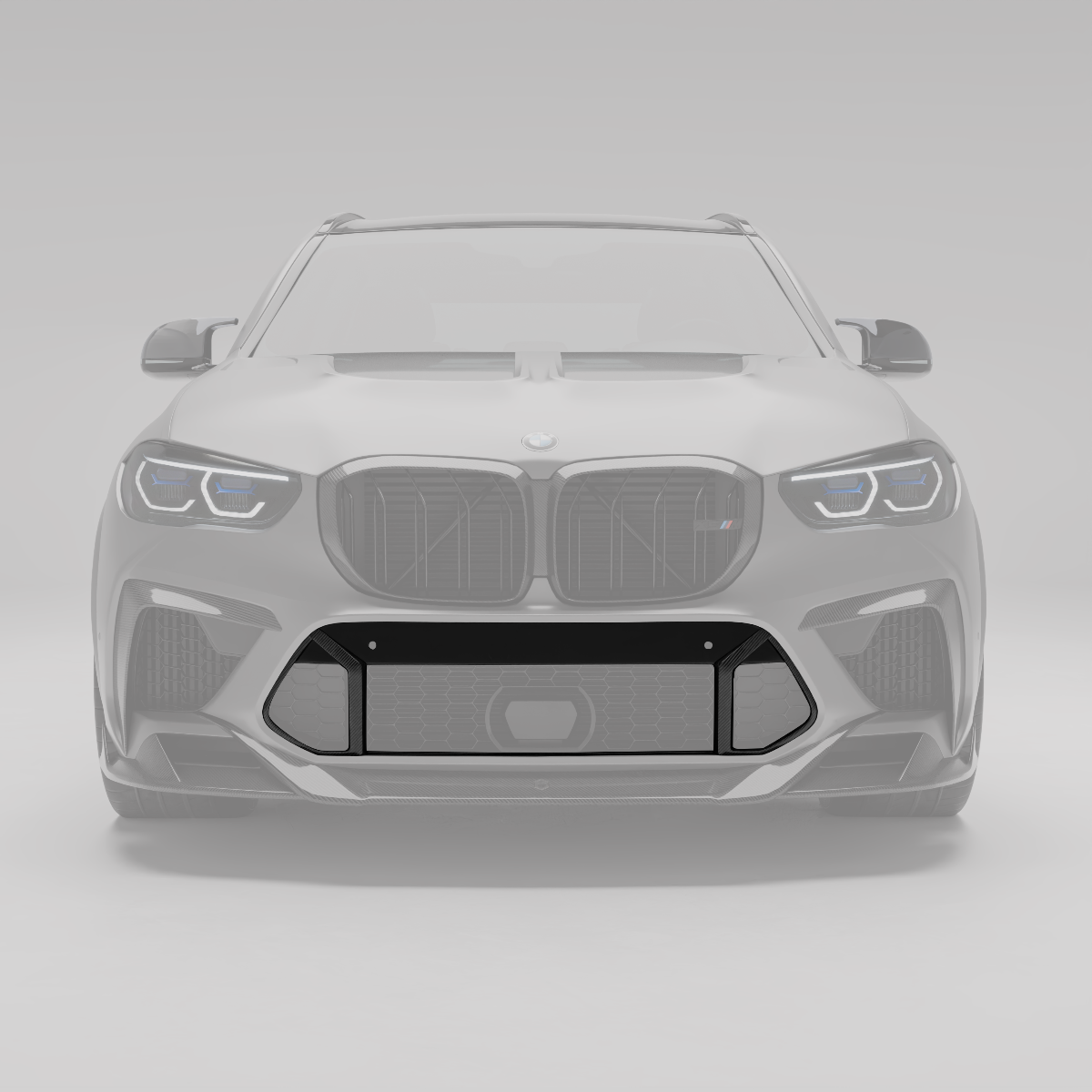 RevoZport Carbon Fiber Air Intake Trim Compatible With BMW X5M F95 PRE LCI