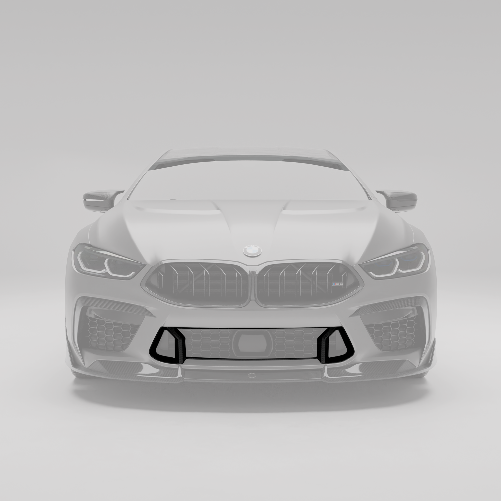 RevoZport Carbon Fiber Air Intake Trim Compatible With BMW M8 F93