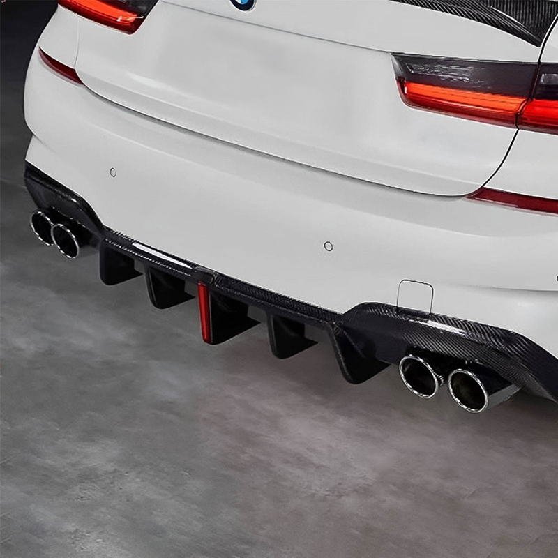 V1 Black Exhaust Tips - Compatible with BMW 3 Series M340I/M340D (G20/G21)