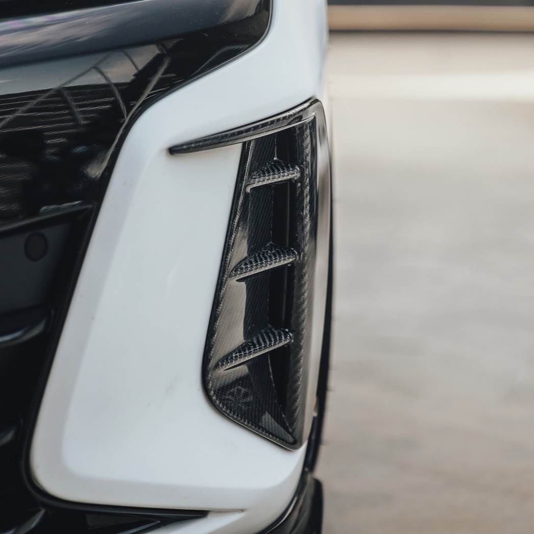 Future Design Carbon Fibre Front Vent Trims Compatible With Audi E-Tron GT