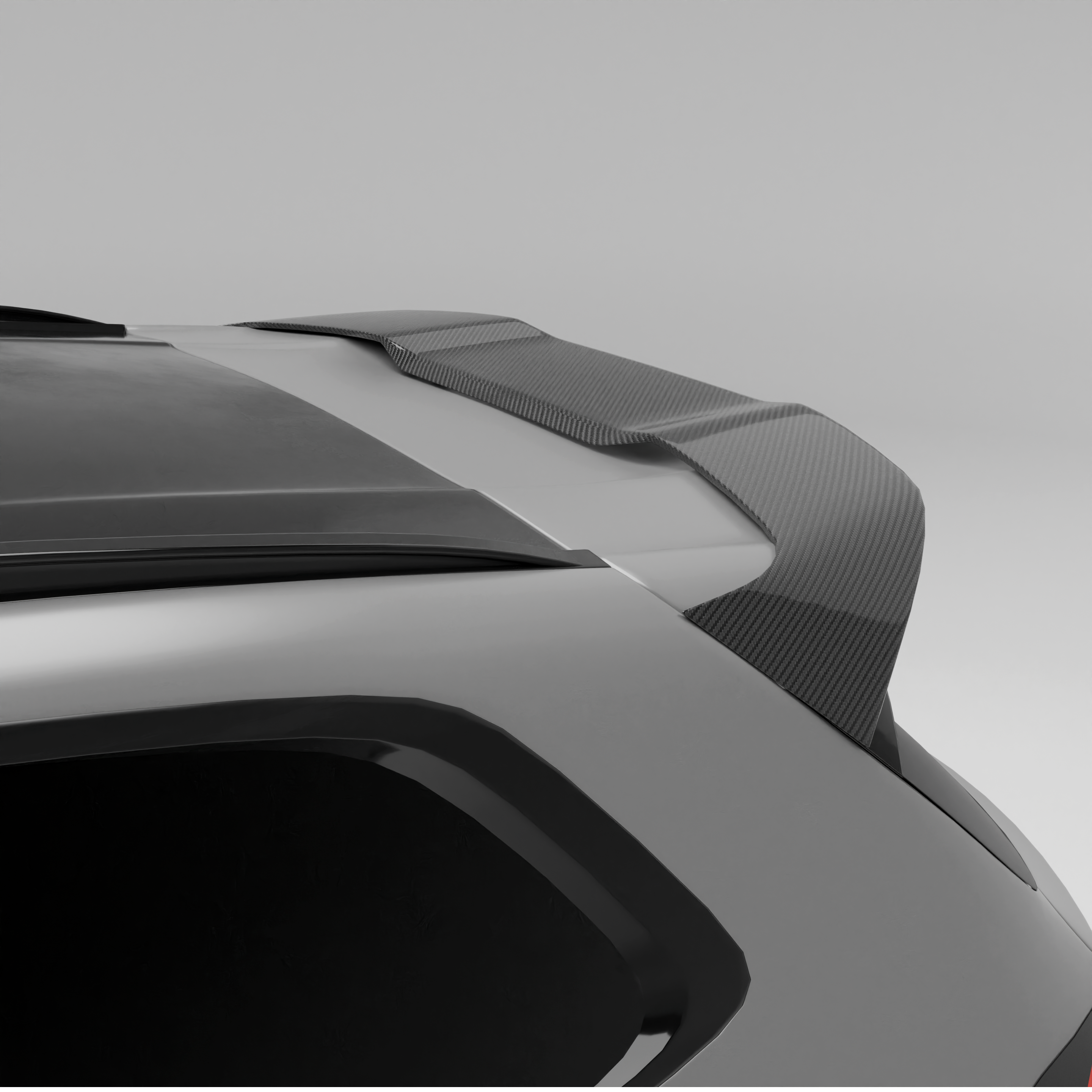 RevoZport Carbon Fiber Roof Spoiler Compatible With BMW X3M F97 LCI